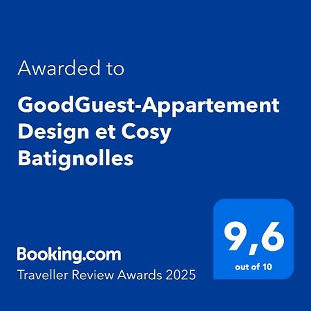 Goodguest-Appartement Design Et Cosy Batignolles Paryż Zewnętrze zdjęcie